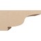 Ekena Millwork 12"W x 24"D x 12"H Wide Newport Rough Cedar Woodgrain TimberThane Corbel, Primed Tan CORUR12X24X12NEWRCPR - alternate 4